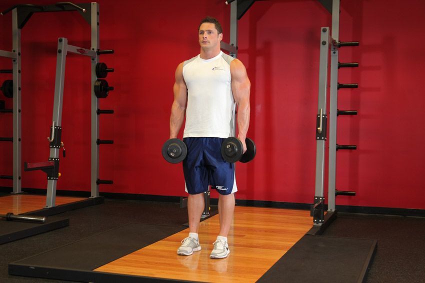 dumbbell shrug 1