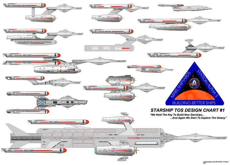 starfleet ship chart pin